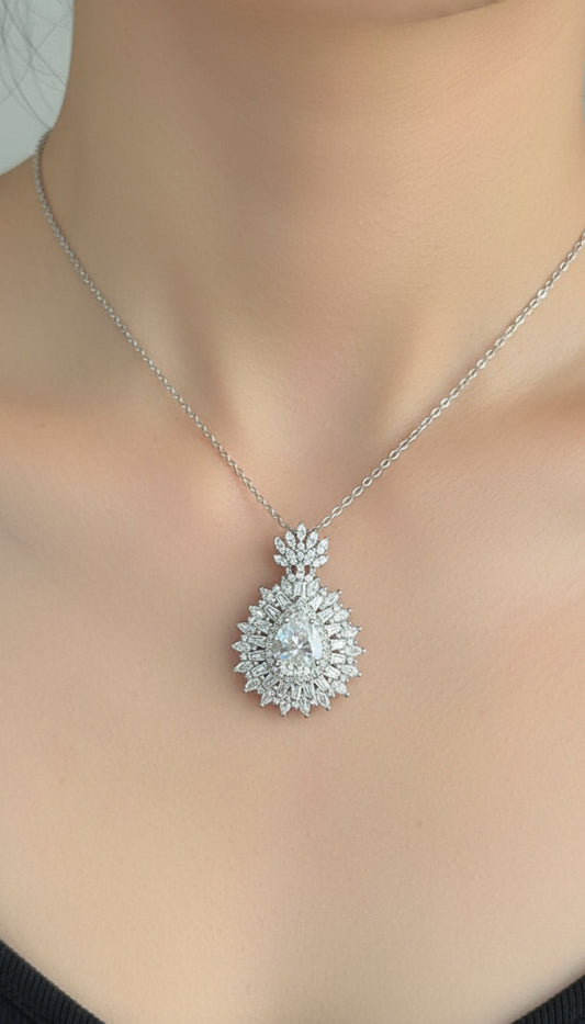 CLEAR SKY SAPPHIRES MOISSANITE PENDANTS