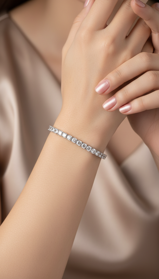 Moissanite Tennis Bracelet
