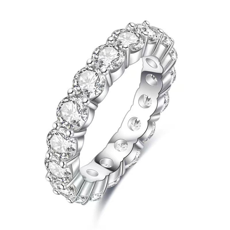 Moissanite Eternity Band Ring