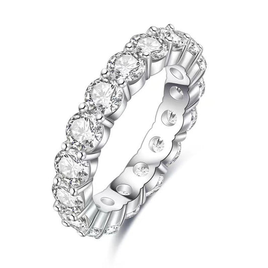Moissanite Eternity Band Ring
