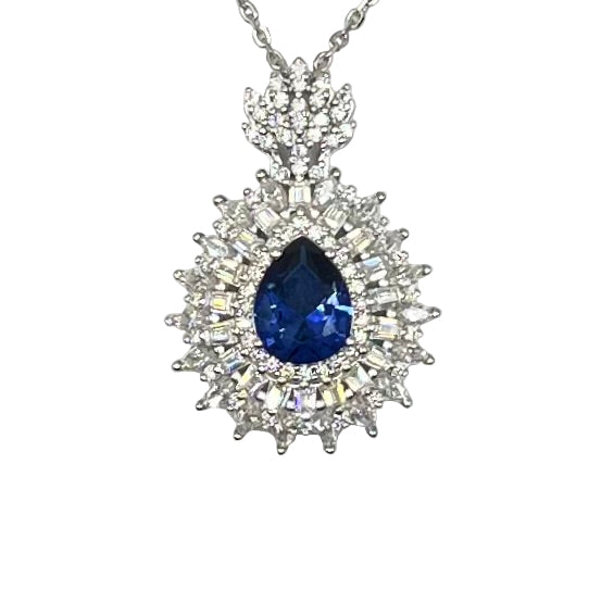 Blue Sky Sapphires Moissanite Necklace