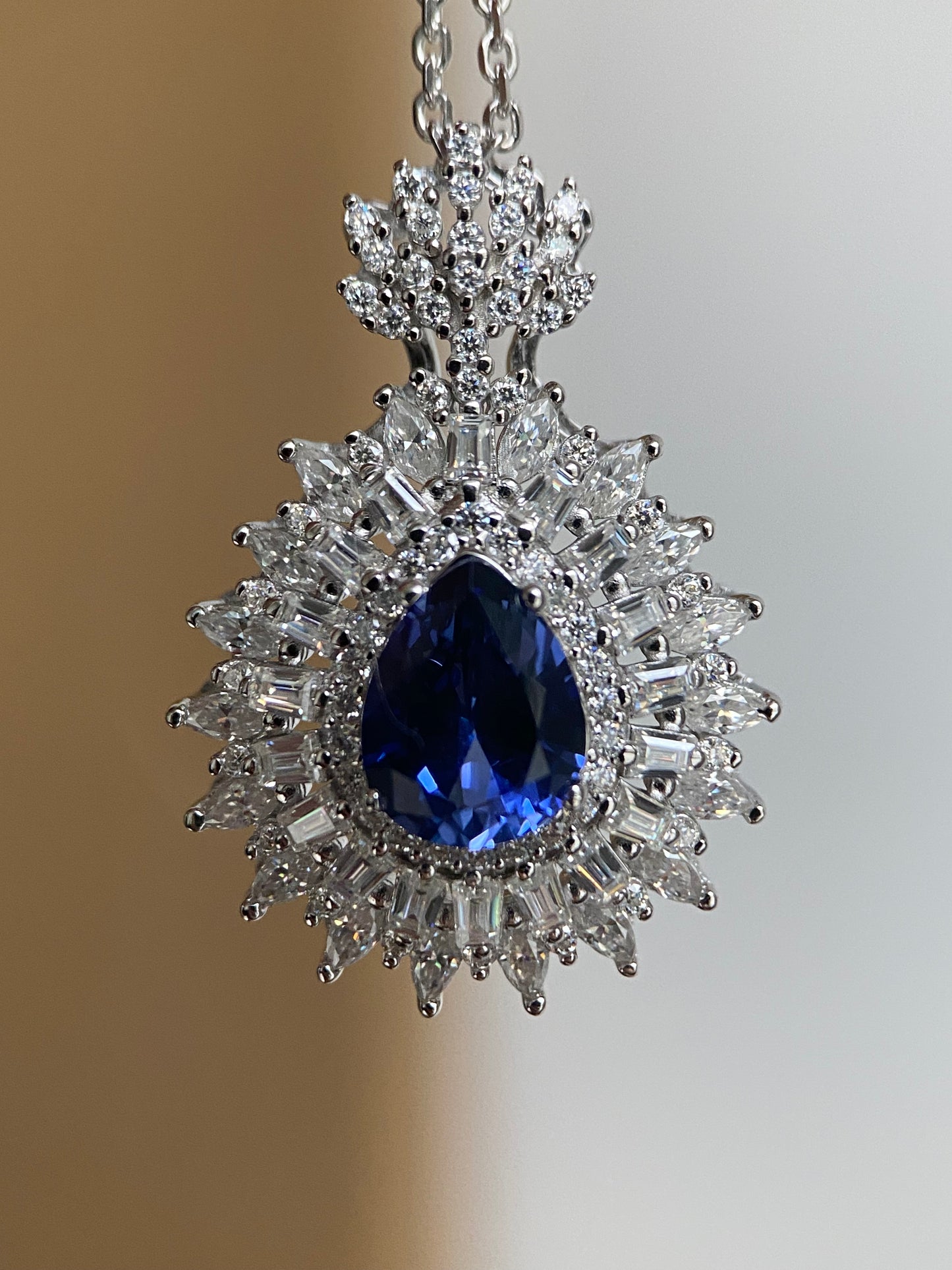 Blue Sky Sapphires Moissanite Necklace