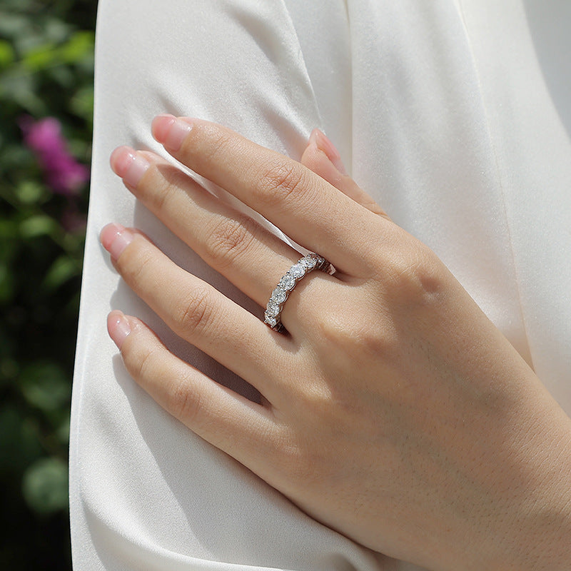 Moissanite Eternity Band Ring