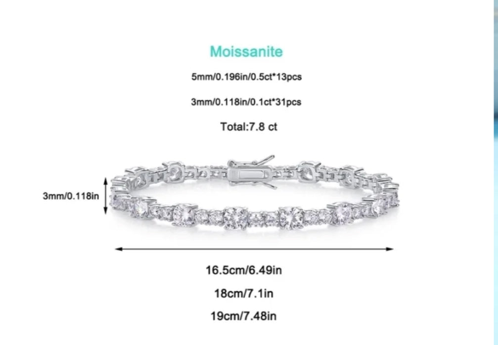 Tennis II Moissanite Bracelet