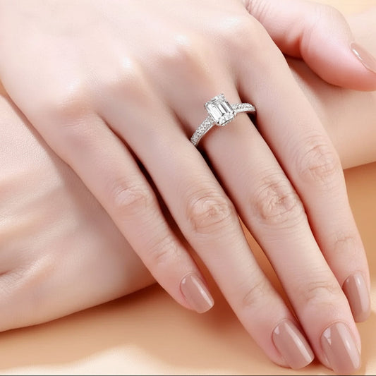 Emerald Cut Solitaire 1.0 CT