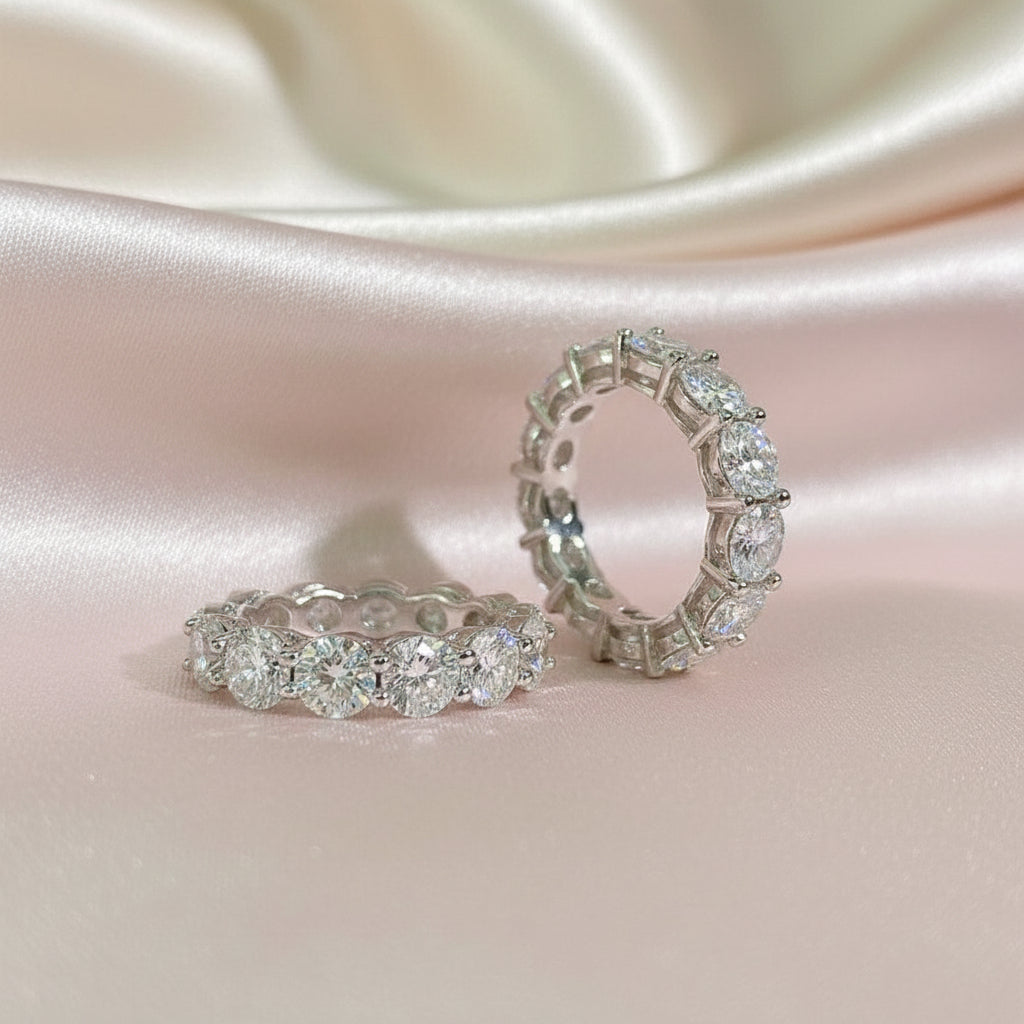Moissanite Eternity Band Ring