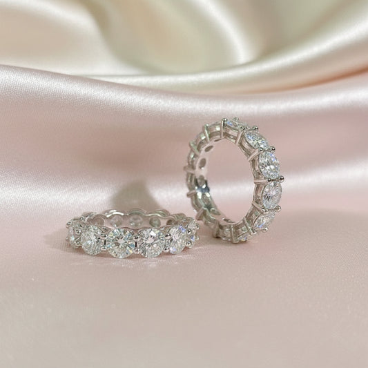 Moissanite Eternity Band Ring