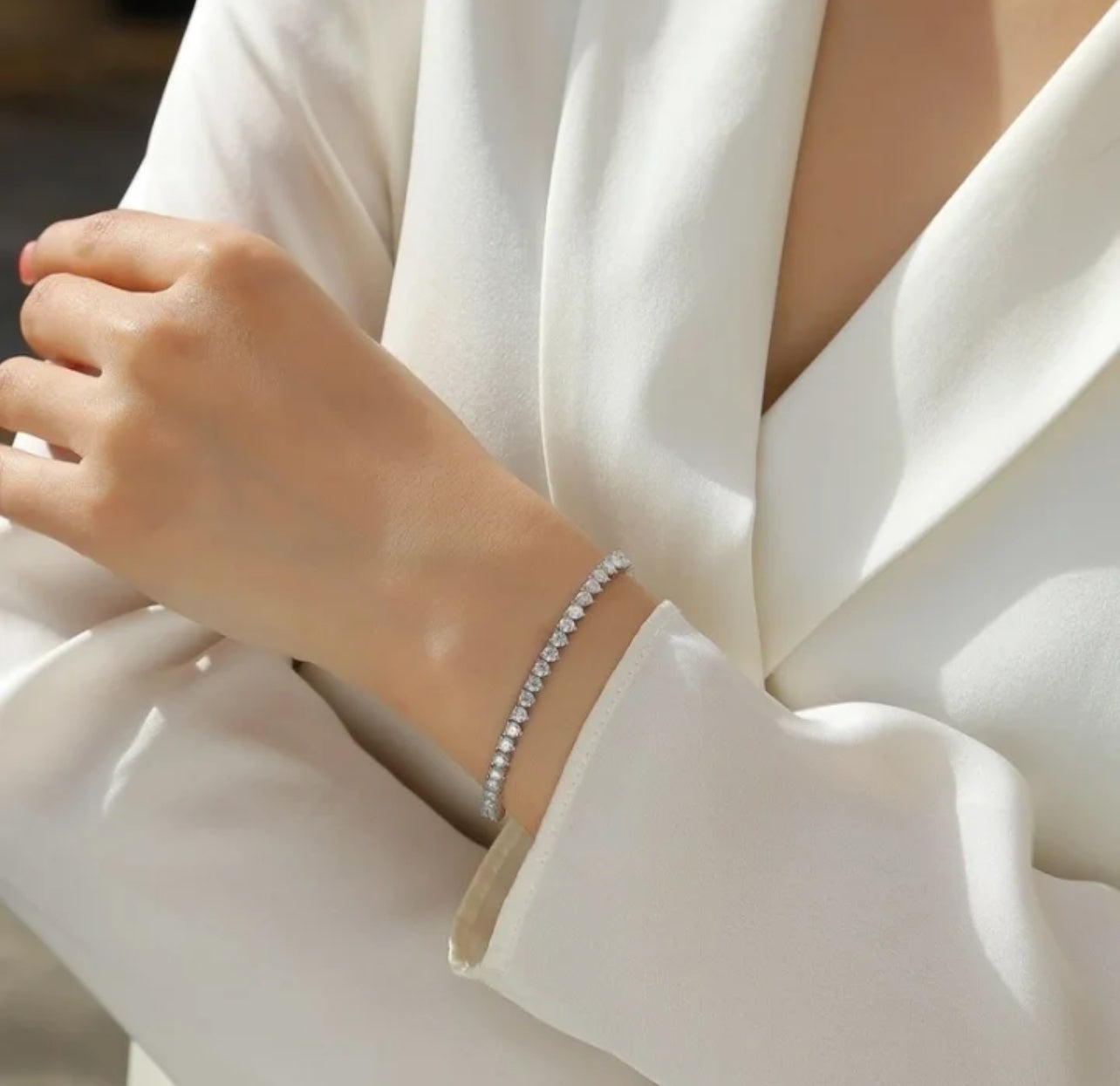 Tennis A Bracelet Moissanite
