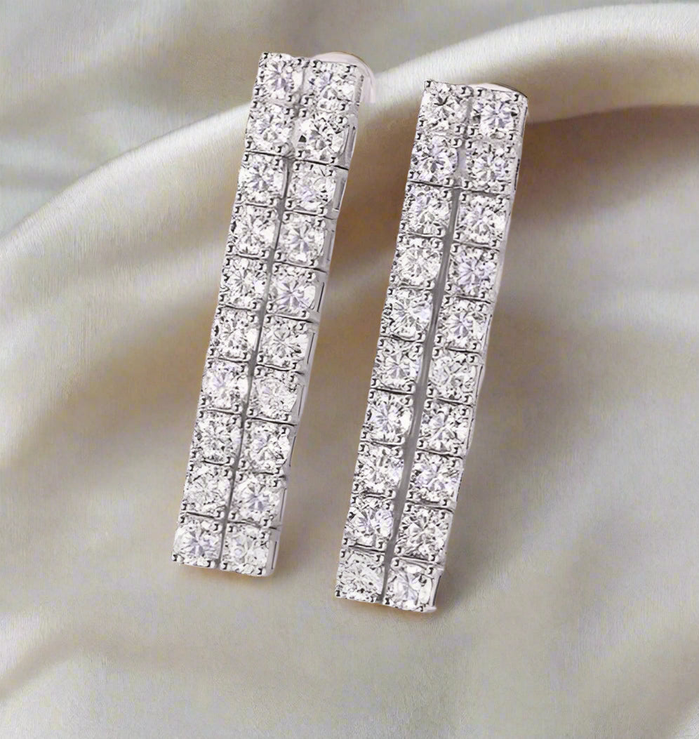 Tennis Moissanite Earring