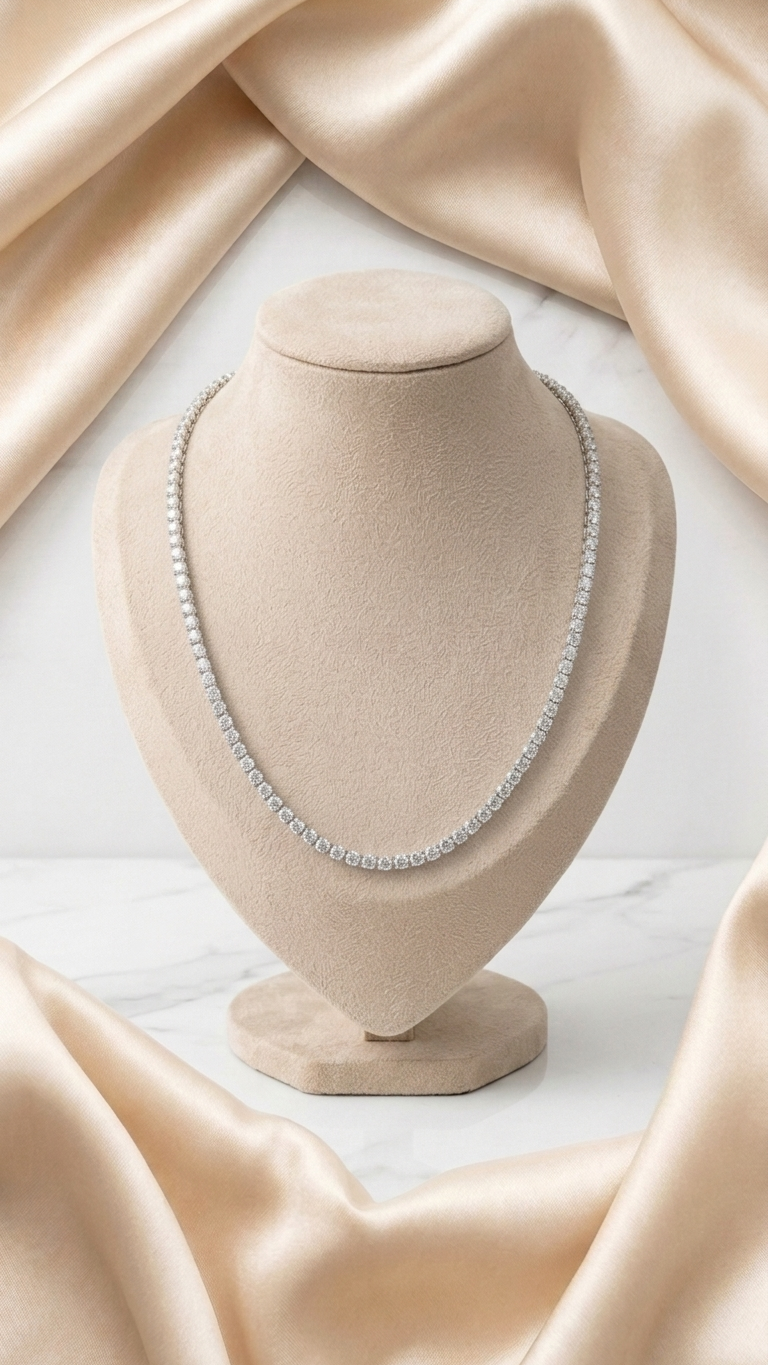 Tennis Necklace 3mm / 0.1ct